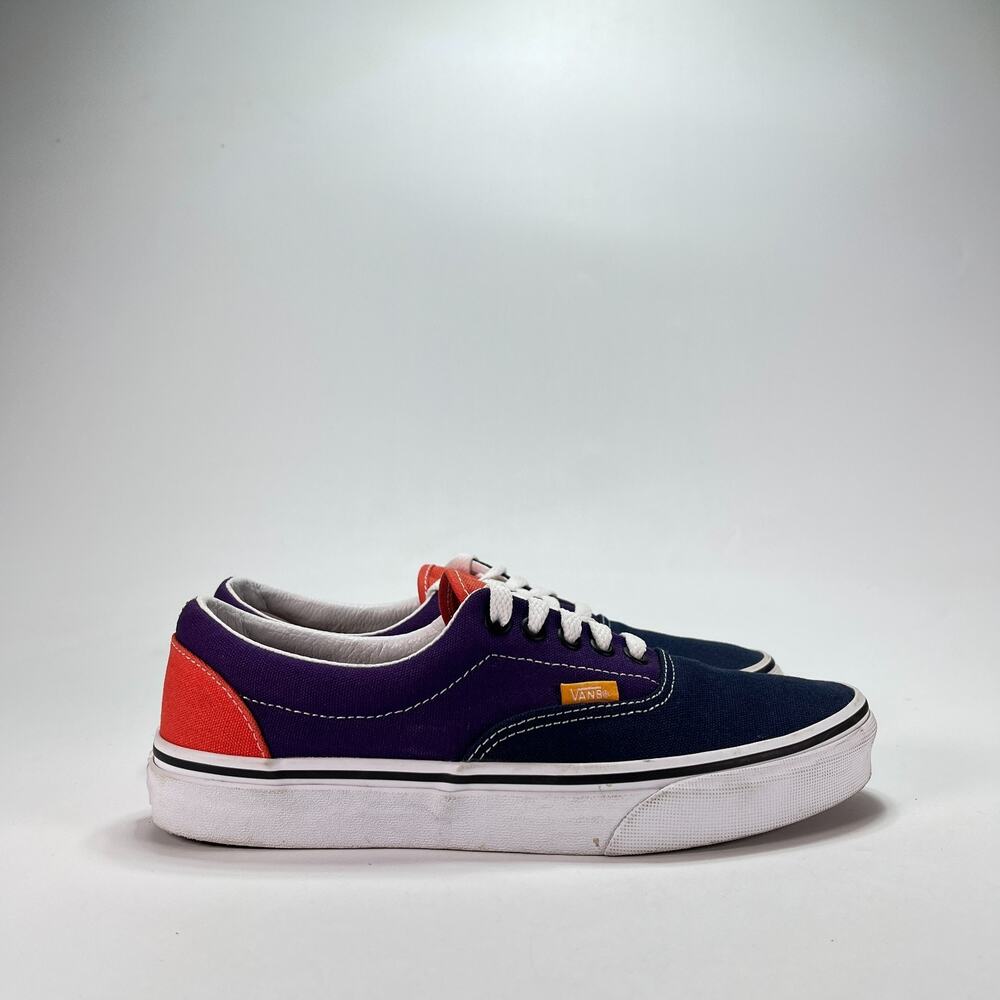 Vans Era Colorblock Navy Purple Orange Low Top Skate Shoes 721356 Men's Size 8